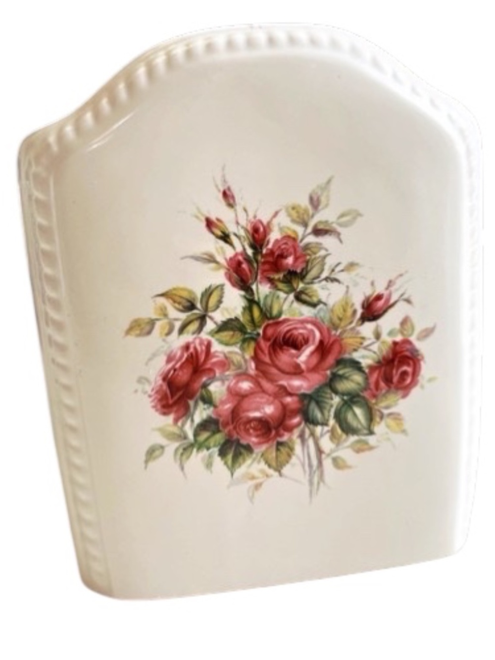 Vintage Athena Rose Rhapsody Ceramic Tissue Box Cover - Picture 8 of 8
